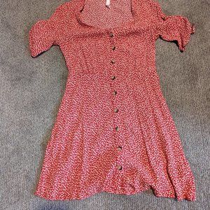 Women's Red Floral Sundress